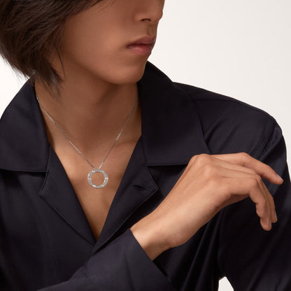 [⭐JeweliWhal]LOVE NECKLACE 16MM 3 DIAMONDS