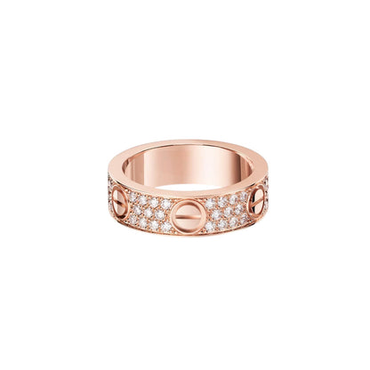 [⭐JeweliWhal]LOVE RING 5.5MM DIAMONDS PAVED