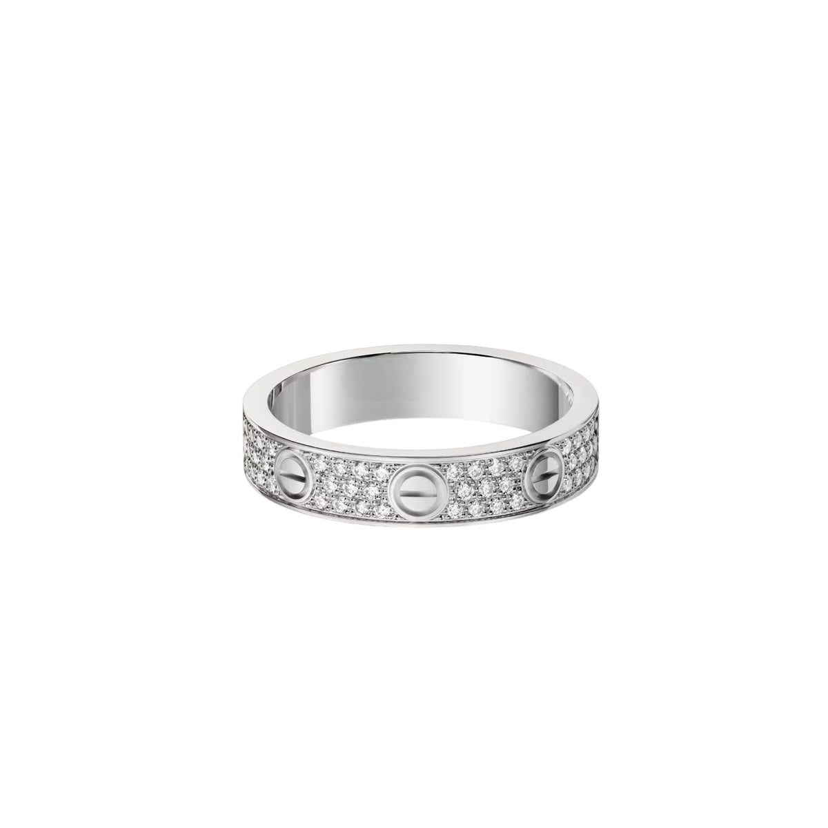 [⭐JeweliWhal]LOVE RING 4.0MM DIAMOND PAVED