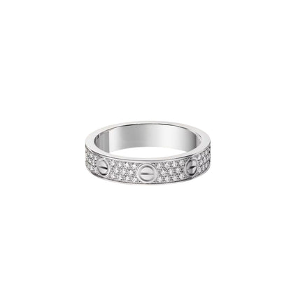 [⭐JeweliWhal]LOVE RING 4.0MM DIAMOND PAVED