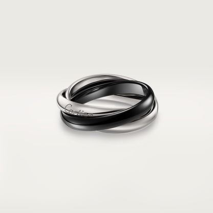 [⭐JeweliWhal]TRINITY 3.2MM RING BLACK CERAMIC