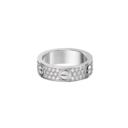 [⭐JeweliWhal]LOVE RING 5.5MM DIAMONDS PAVED