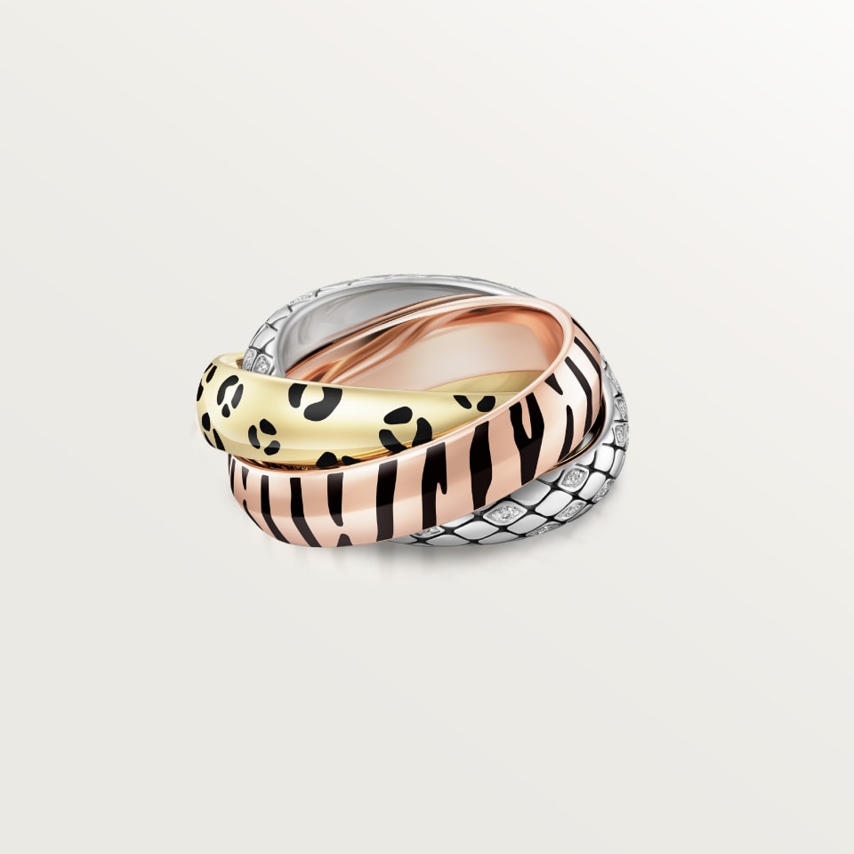[⭐JeweliWhal]TRINITY  RING LEOPARD PRINT