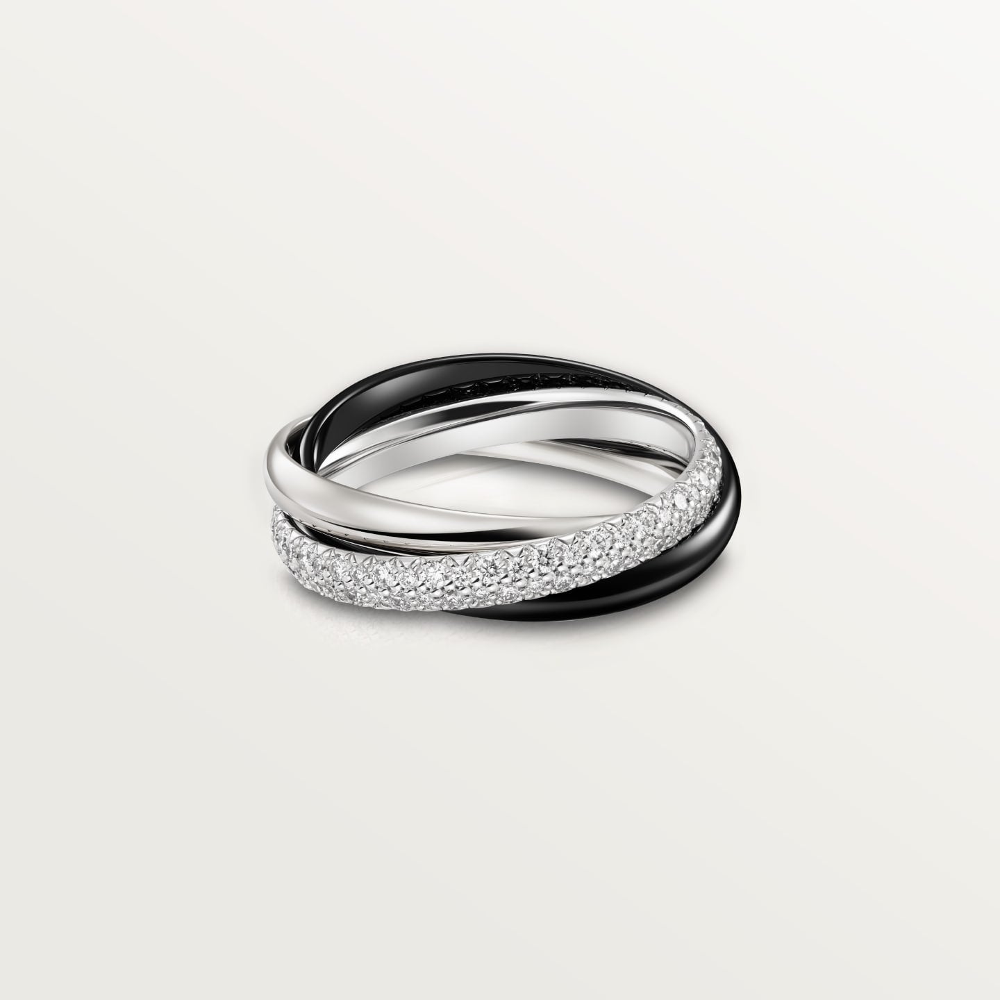 [⭐JeweliWhal]TRINITY 3.2MM RING BLACK CERAMIC