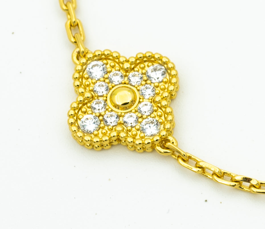 [⭐JeweliWhal] CLOVER 5 MOTIF LASER BRACELET COLLECTION