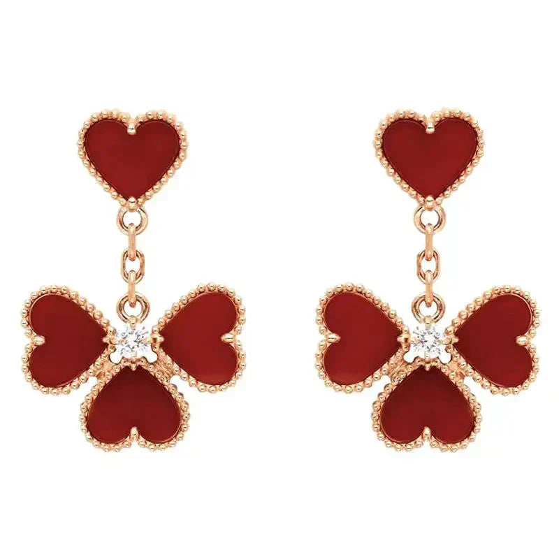 [⭐JeweliWhal]SWEET CLOVER CARNELIAN EARRINGS