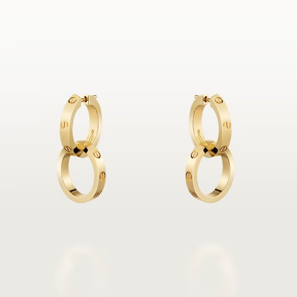 [⭐JeweliWhal]LOVE 3.3MM DANGLE EARRINGS