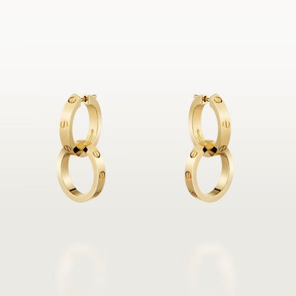 [⭐JeweliWhal]LOVE 3.3MM DANGLE EARRINGS