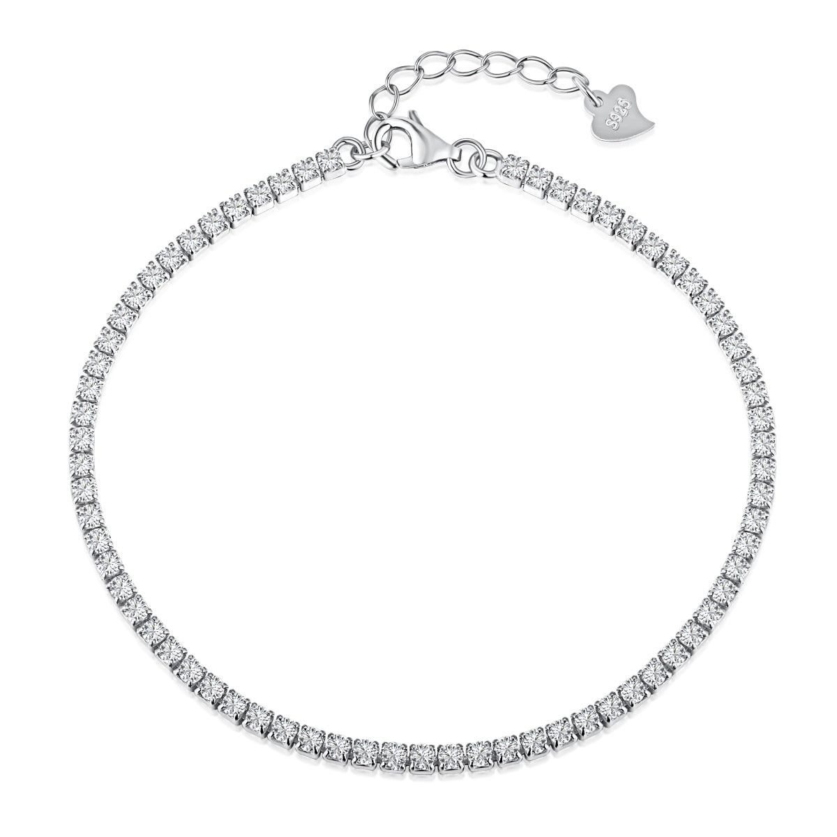 [Tonmkive Schmuck]Funkelndes Prinzessschliff-Tennisarmband