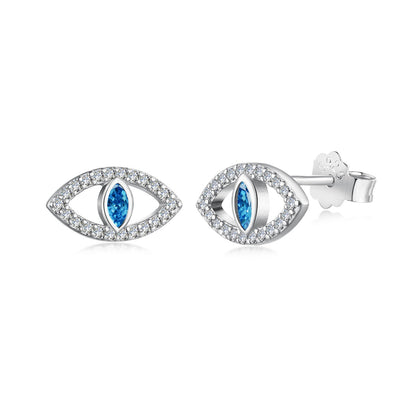 [Tonmkive Jewelry]Blaue Teufelsaugen Hohle Ohrstecker