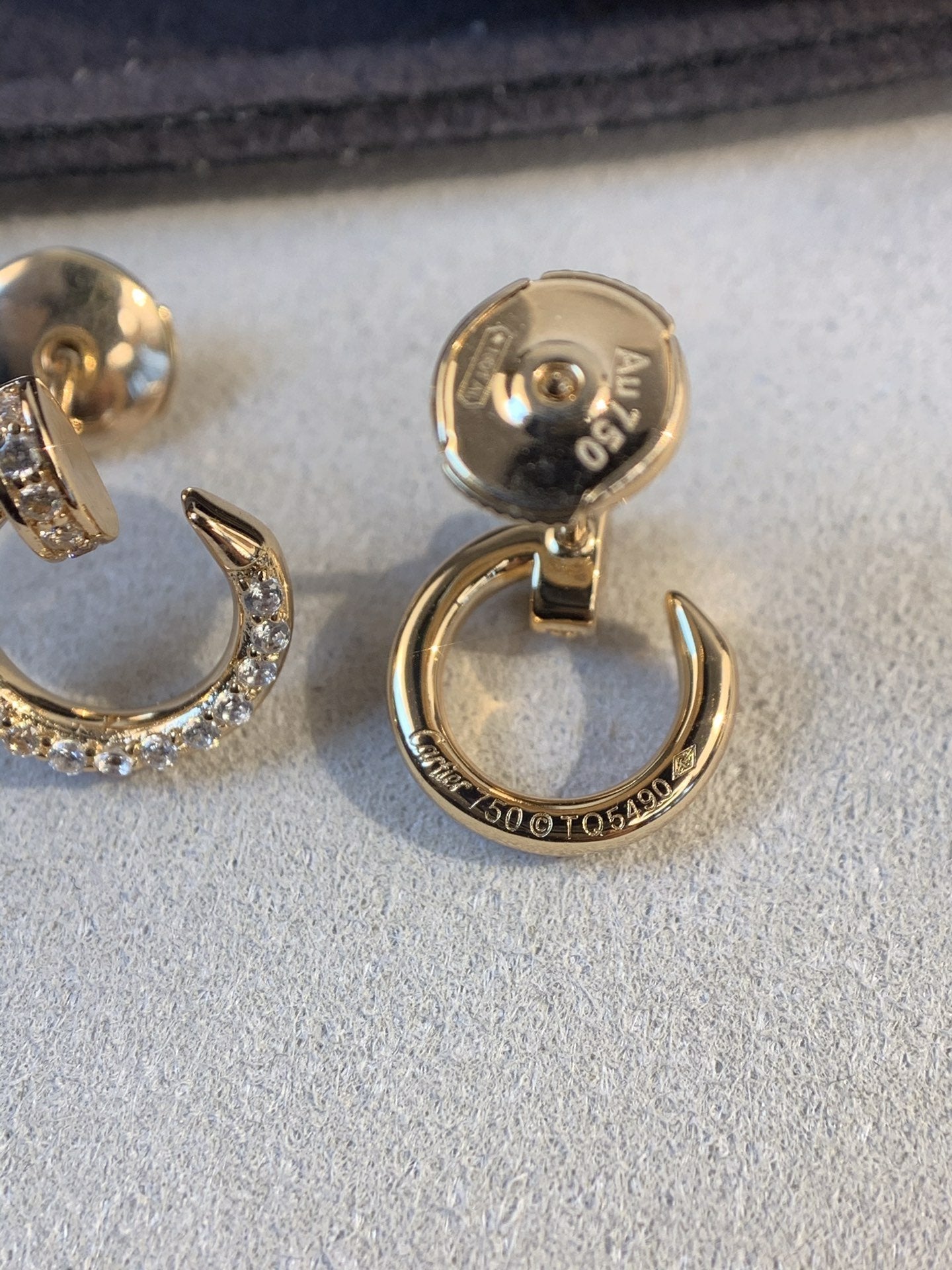 [⭐JeweliWhal]JUSTE EARRINGS GOLD DIAMONDS