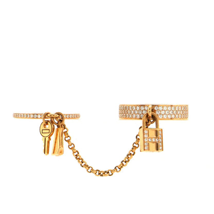 [⭐JeweliWhal]HM KELLY CLOCHETTE DOUBLE RING IN  WITH DIAMONDS