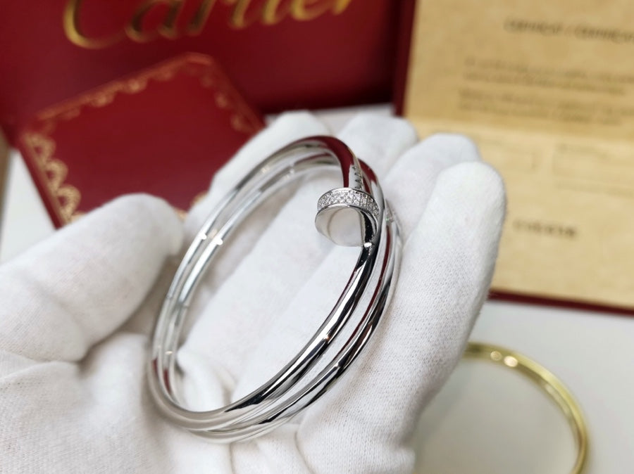 [⭐JeweliWhal]JUSTE BRACELET 3.5MM DOUBLE ROW DIAMOND