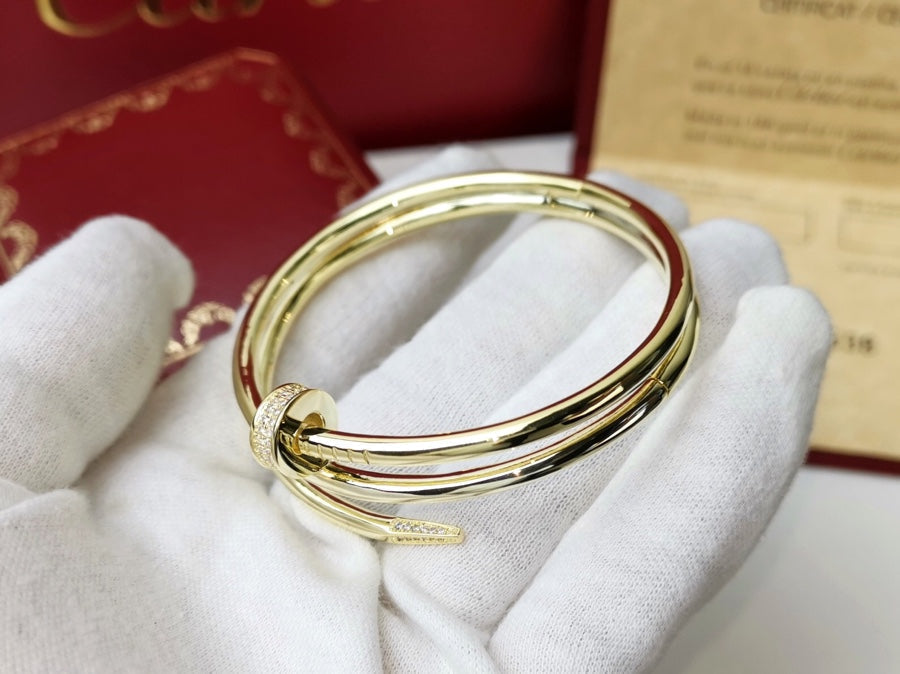 [⭐JeweliWhal]JUSTE BRACELET 3.5MM DOUBLE ROW DIAMOND
