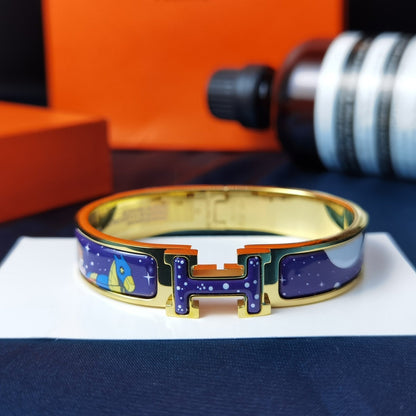 [⭐JeweliWhal]H STAR AND MOON BRACELET 12MM