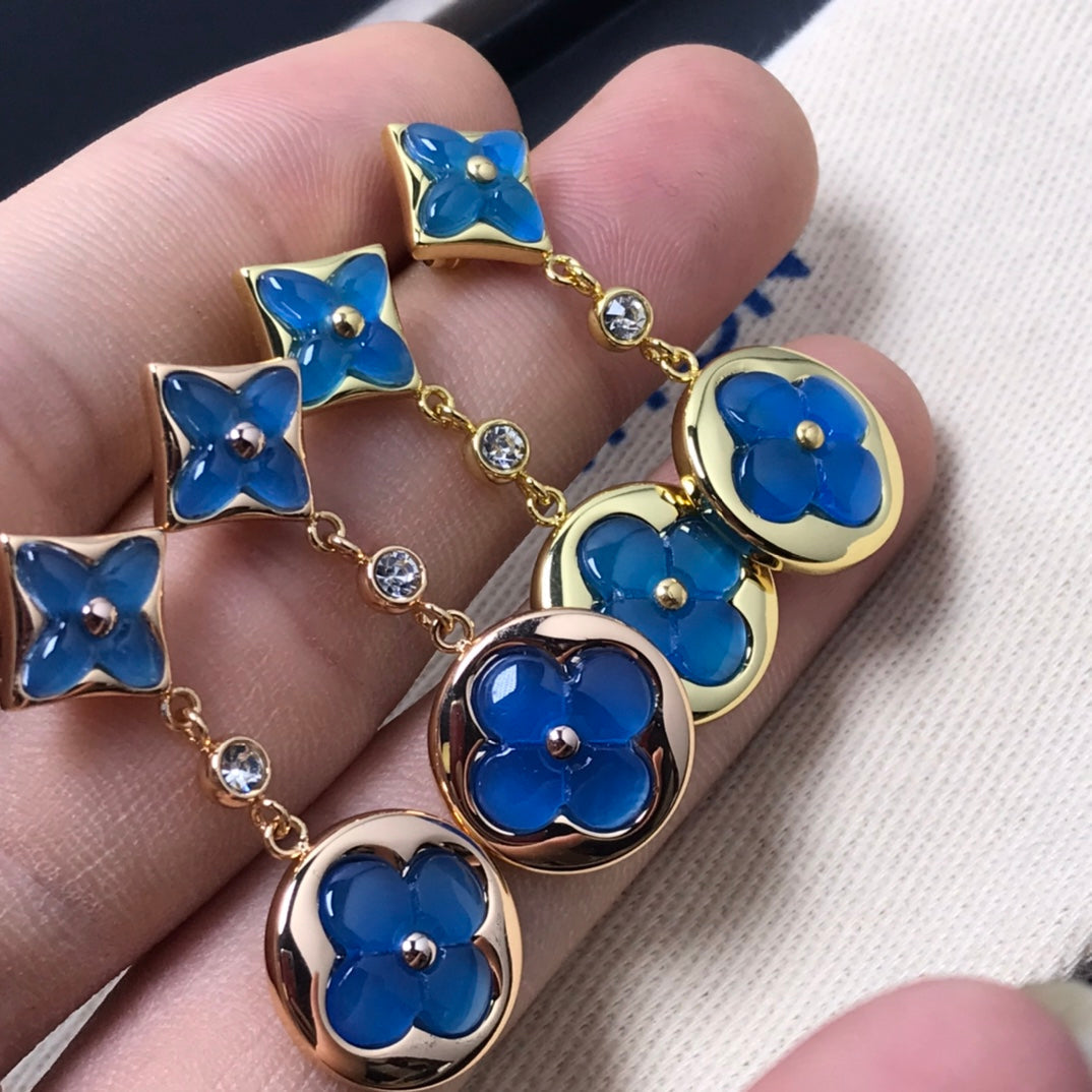 [⭐JeweliWhal]STERNE UND SONNE AGAT DIAMANT OHRRINGE