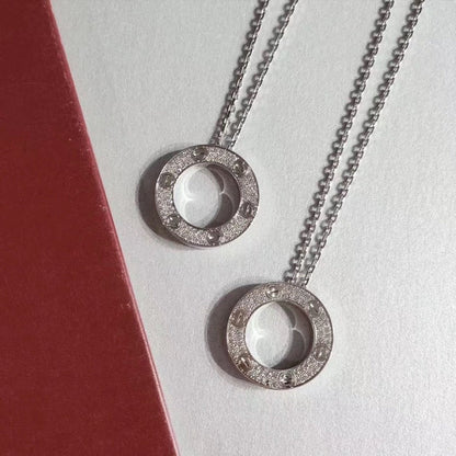 [⭐JeweliWhal]LOVE NECKLACE ADJUSTABLE SILVER