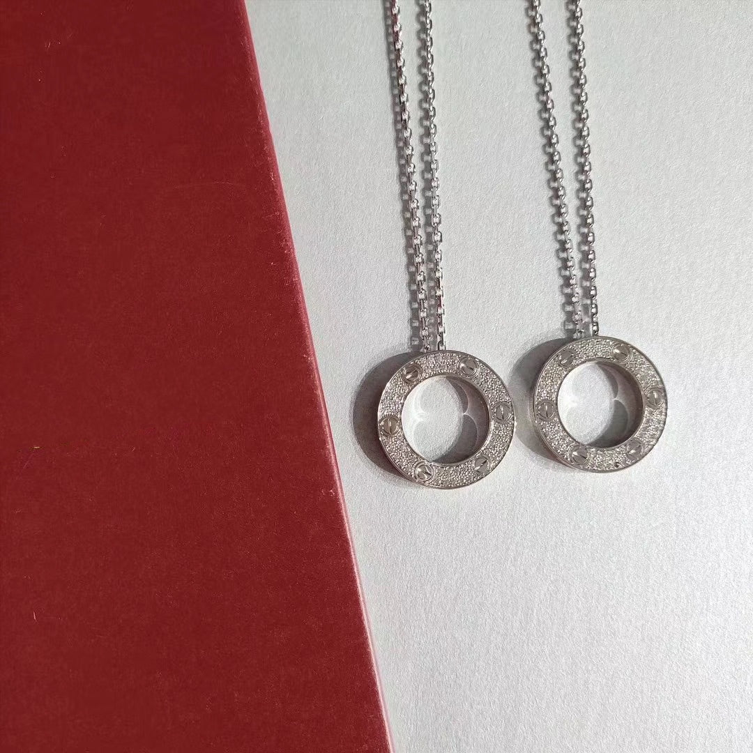 [⭐JeweliWhal]LOVE NECKLACE ADJUSTABLE SILVER