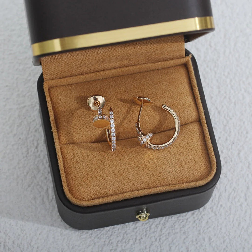[⭐JeweliWhal]JUSTE FULL DIAMOND SMALL EARRINGS