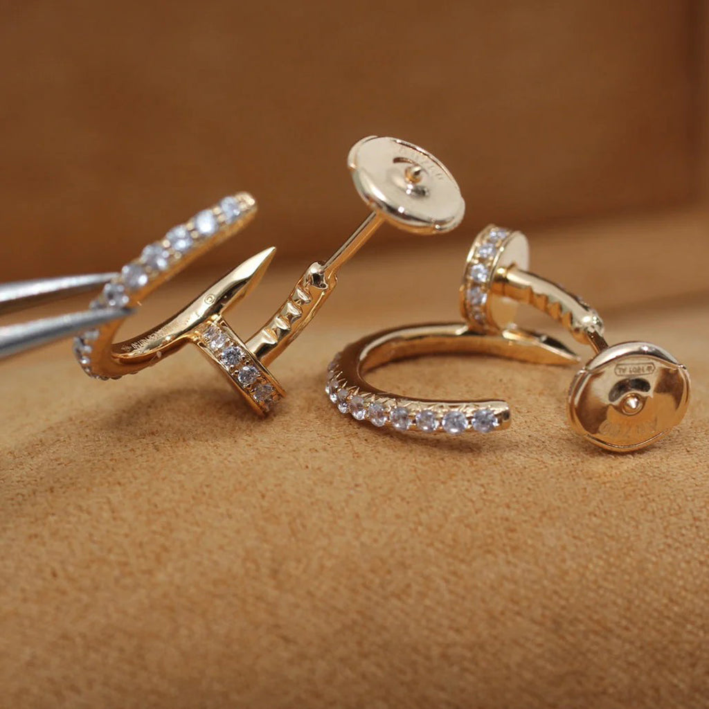 [⭐JeweliWhal]JUSTE FULL DIAMOND SMALL EARRINGS