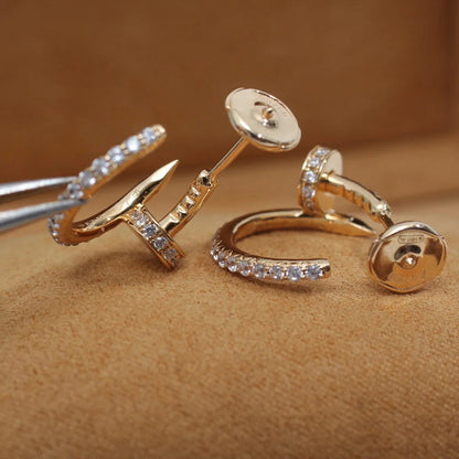 [⭐JeweliWhal]JUSTE FULL DIAMOND SMALL EARRINGS