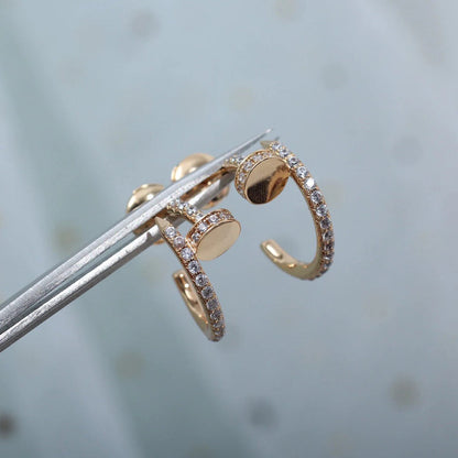 [⭐JeweliWhal]JUSTE FULL DIAMOND SMALL EARRINGS
