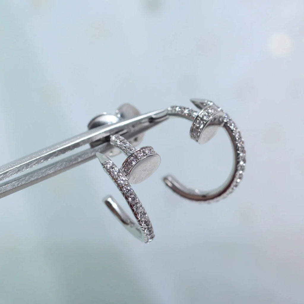 [⭐JeweliWhal]JUSTE FULL DIAMOND SMALL EARRINGS