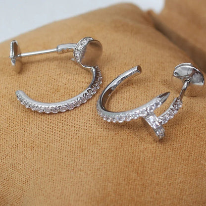 [⭐JeweliWhal]JUSTE FULL DIAMOND SMALL EARRINGS