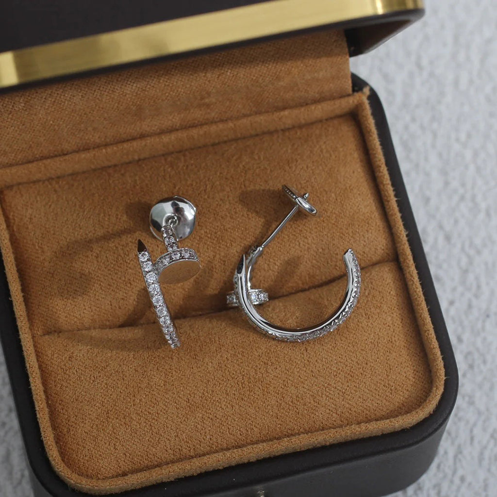 [⭐JeweliWhal]JUSTE FULL DIAMOND SMALL EARRINGS