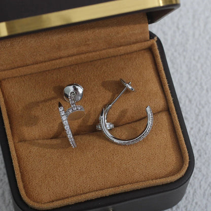 [⭐JeweliWhal]JUSTE FULL DIAMOND SMALL EARRINGS