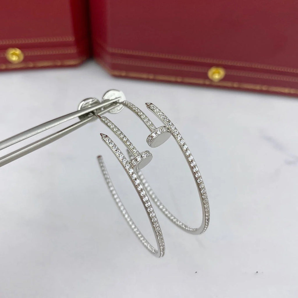 [⭐JeweliWhal]JUSTE FULL DIAMOND LARGE EARRINGS