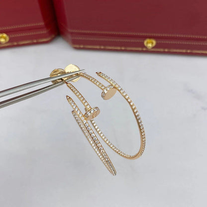 [⭐JeweliWhal]JUSTE FULL DIAMOND LARGE EARRINGS