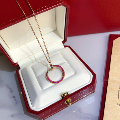[⭐JeweliWhal]JUSTE NECKLACE RED FULL DIAMONDS