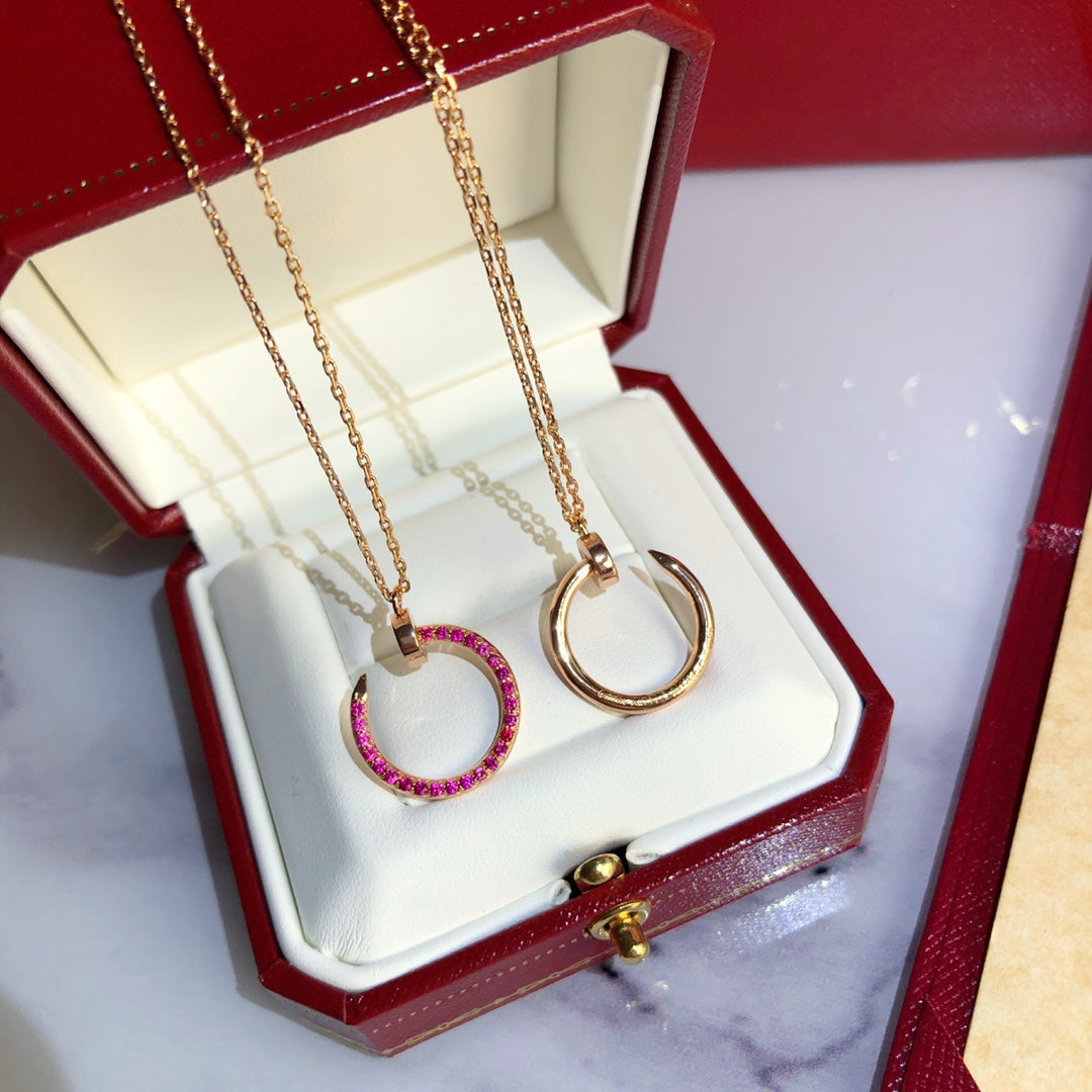 [⭐JeweliWhal]JUSTE NECKLACE RED FULL DIAMONDS