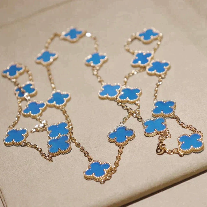 [⭐JeweliWhal]CLOVER 20 MOTIFS TURQUOISE GOLD