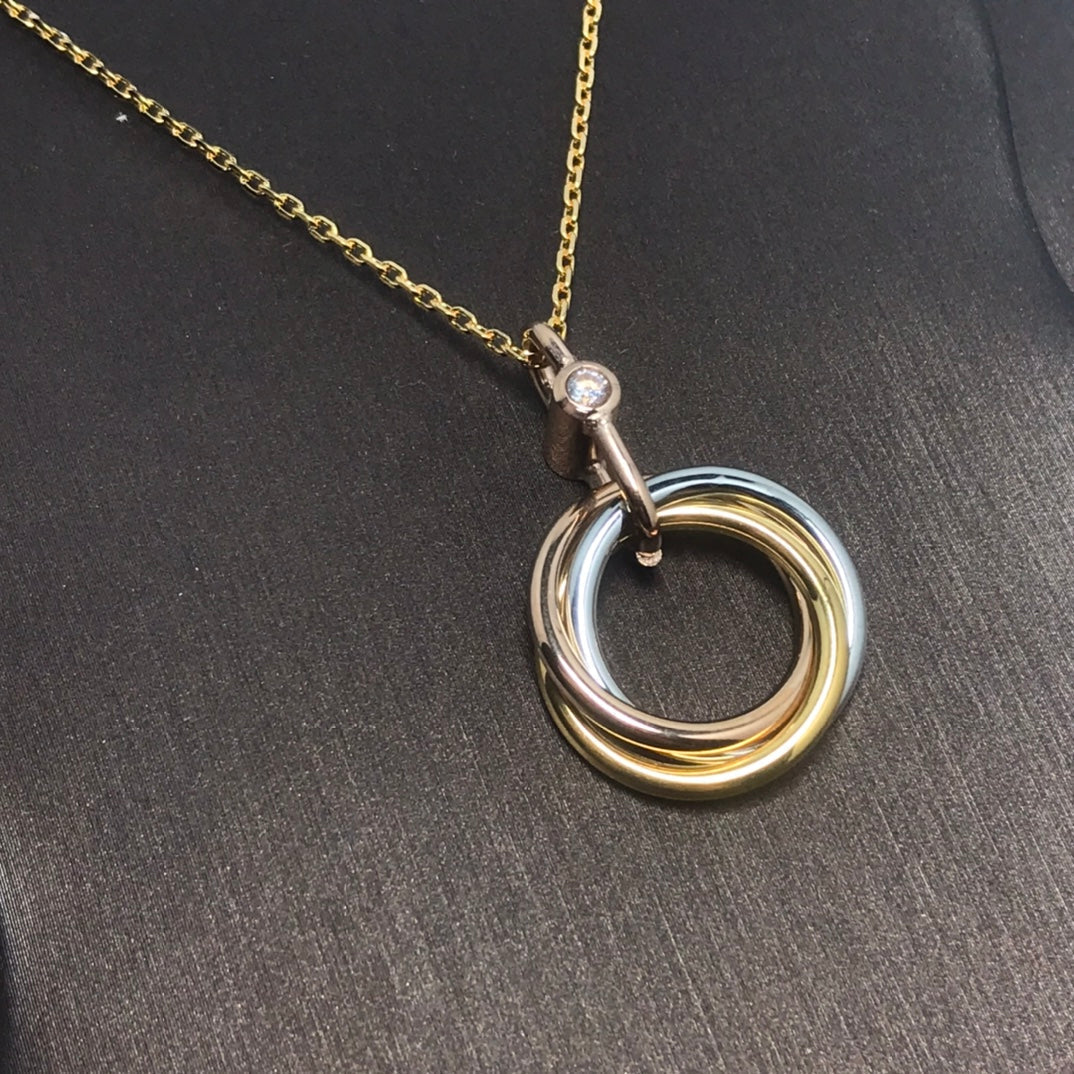 [⭐JeweliWhal]TRINITY  NECKLACE 1 DIAMOND