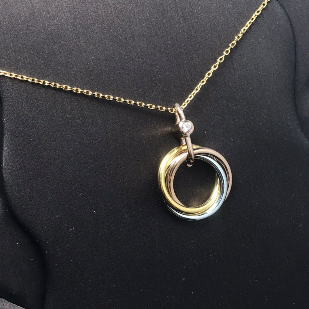[⭐JeweliWhal]TRINITY  NECKLACE 1 DIAMOND