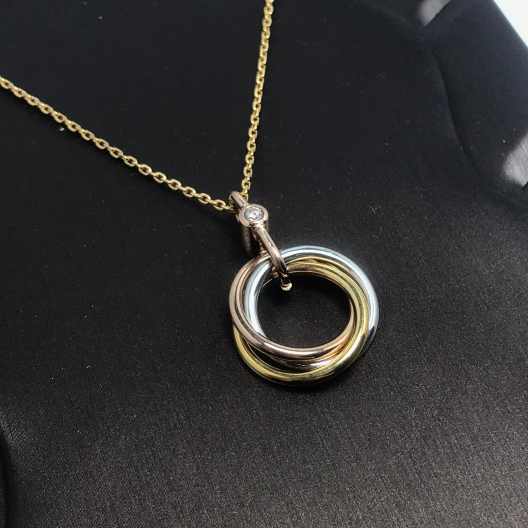 [⭐JeweliWhal]TRINITY  NECKLACE 1 DIAMOND