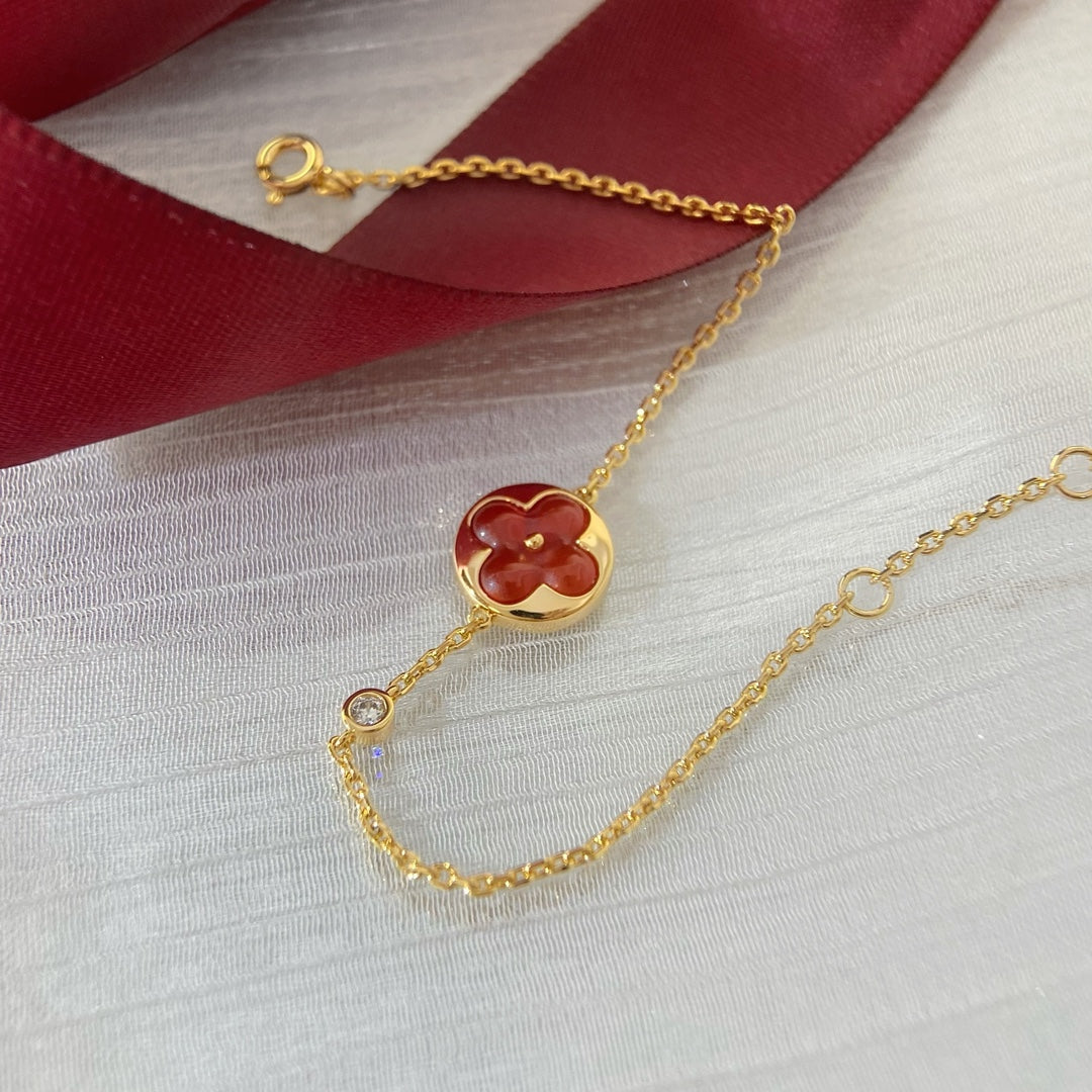 [⭐JeweliWhal]SUN PEDANT CARNELIAN BRACELET