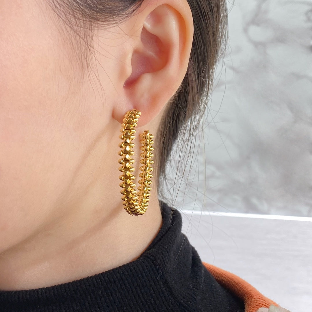 [⭐JeweliWhal]CLASH HOOP LARGE EARRINGS