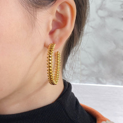 [⭐JeweliWhal]CLASH HOOP LARGE EARRINGS
