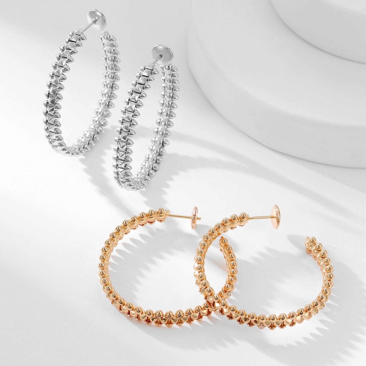 [⭐JeweliWhal]CLASH HOOP LARGE EARRINGS