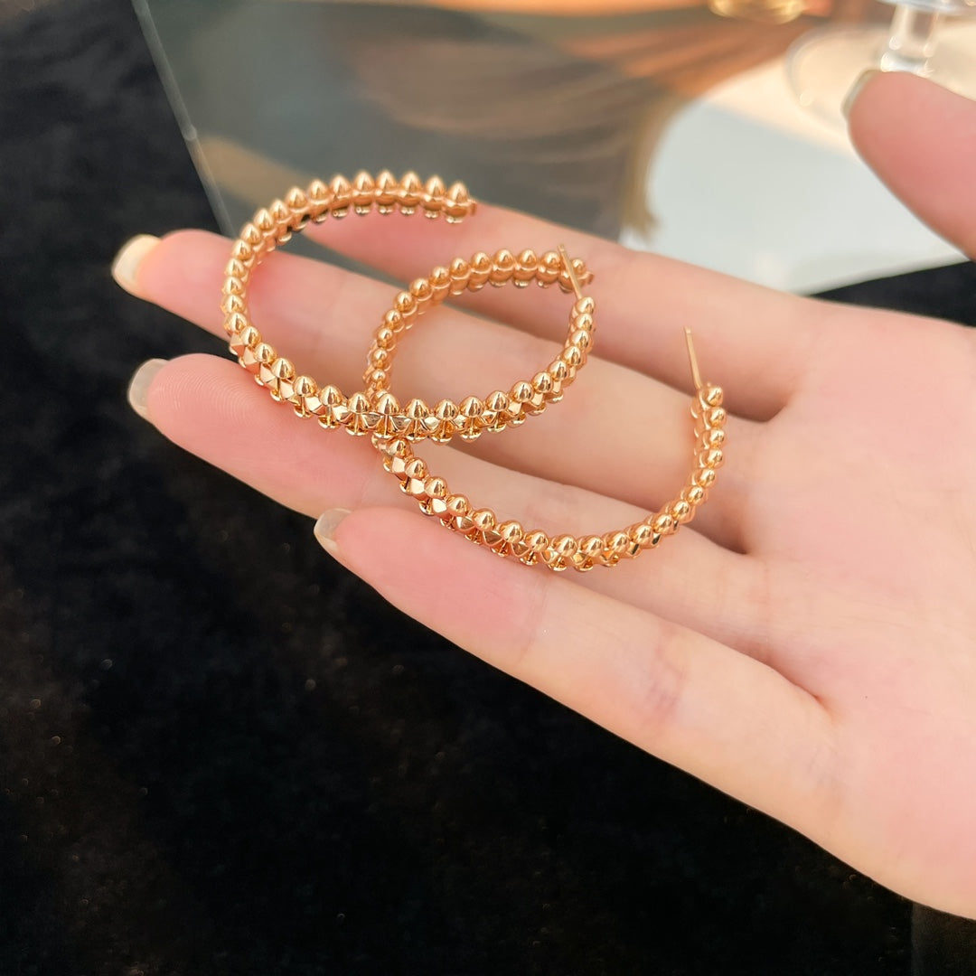 [⭐JeweliWhal]CLASH HOOP LARGE EARRINGS