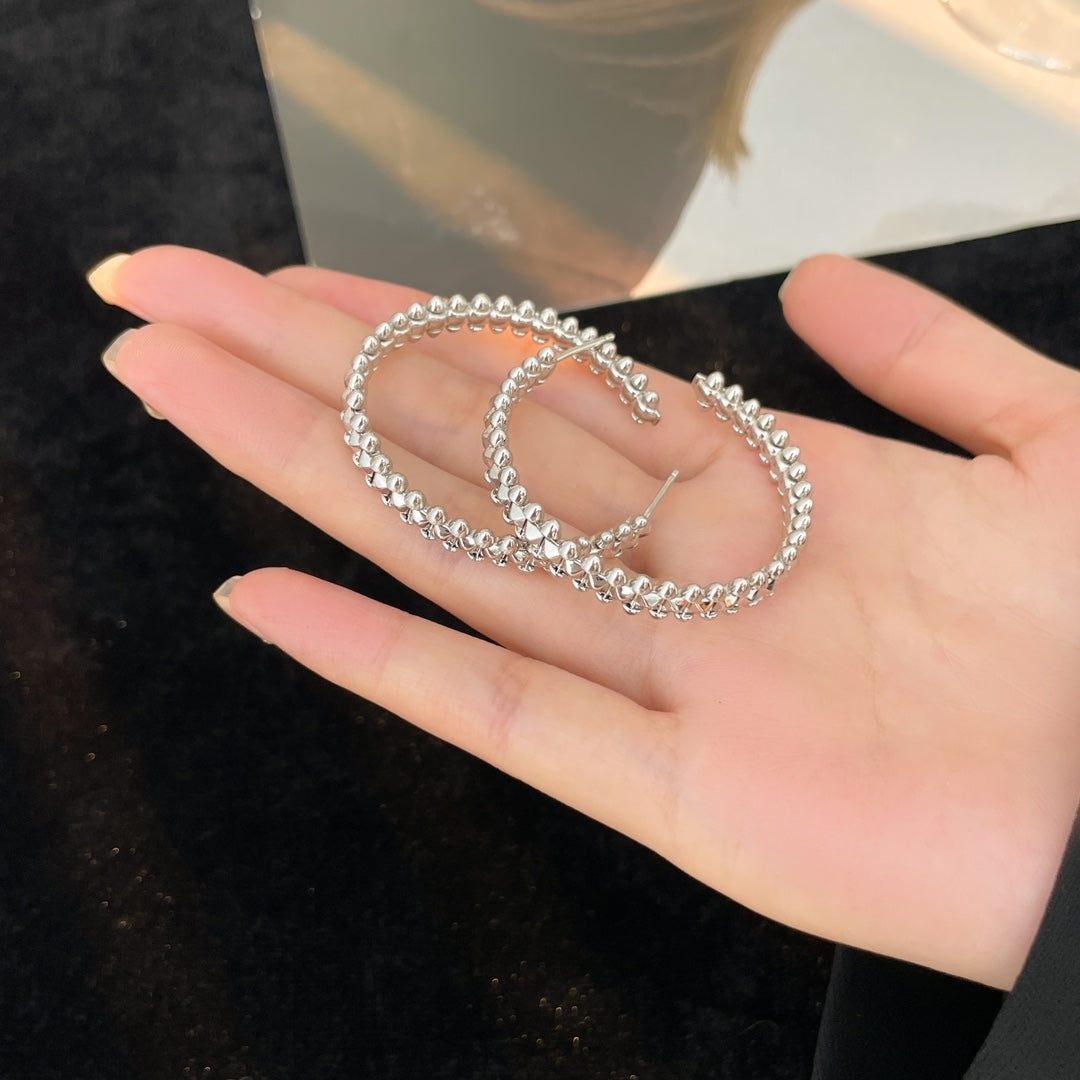 [⭐JeweliWhal]CLASH HOOP LARGE EARRINGS