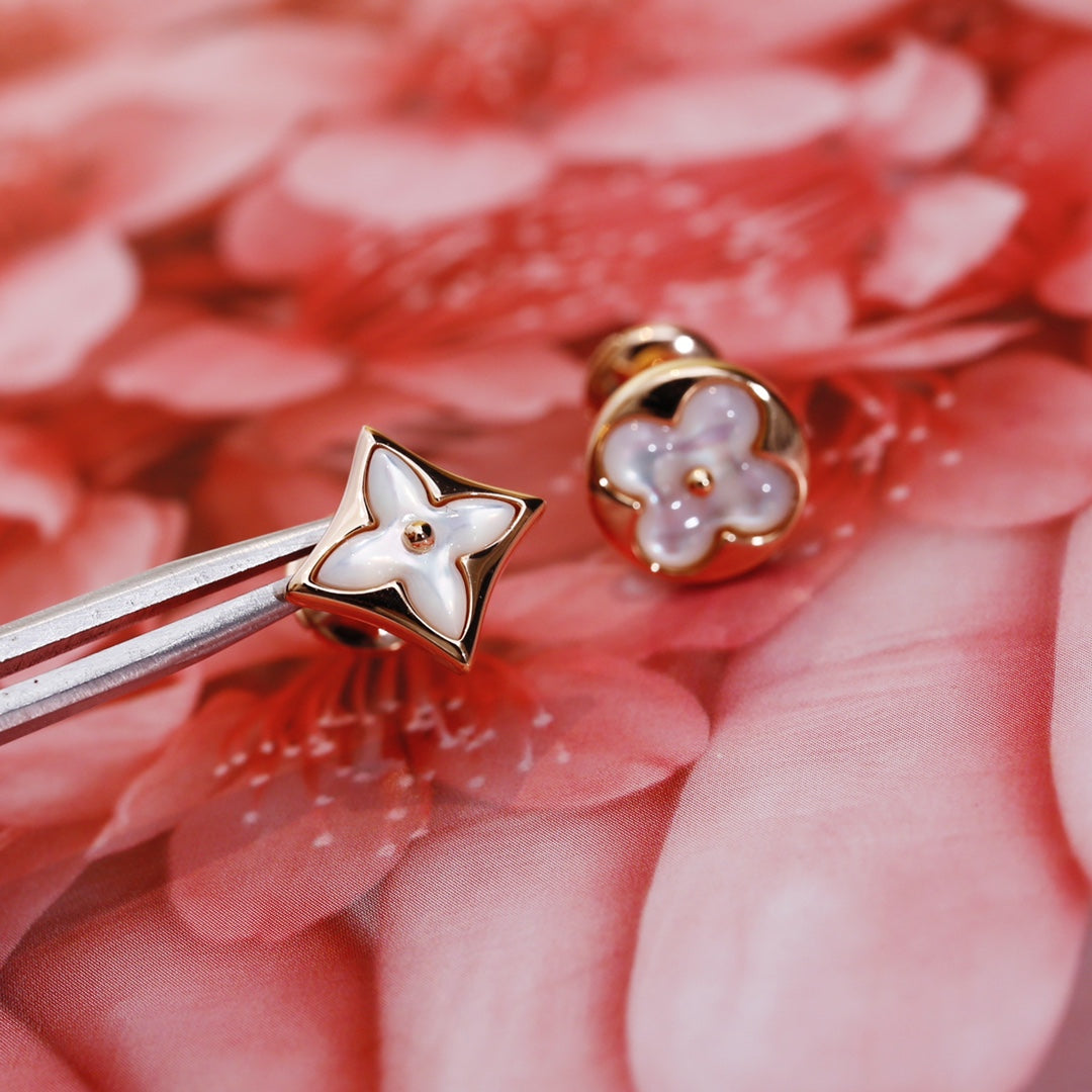 [⭐JeweliWhal]STERN UND SONNE ROSÉGOLD MOP OHRSTECKER