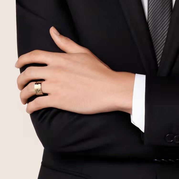 [⭐JeweliWhal]LOVE 11MM LARGE RING