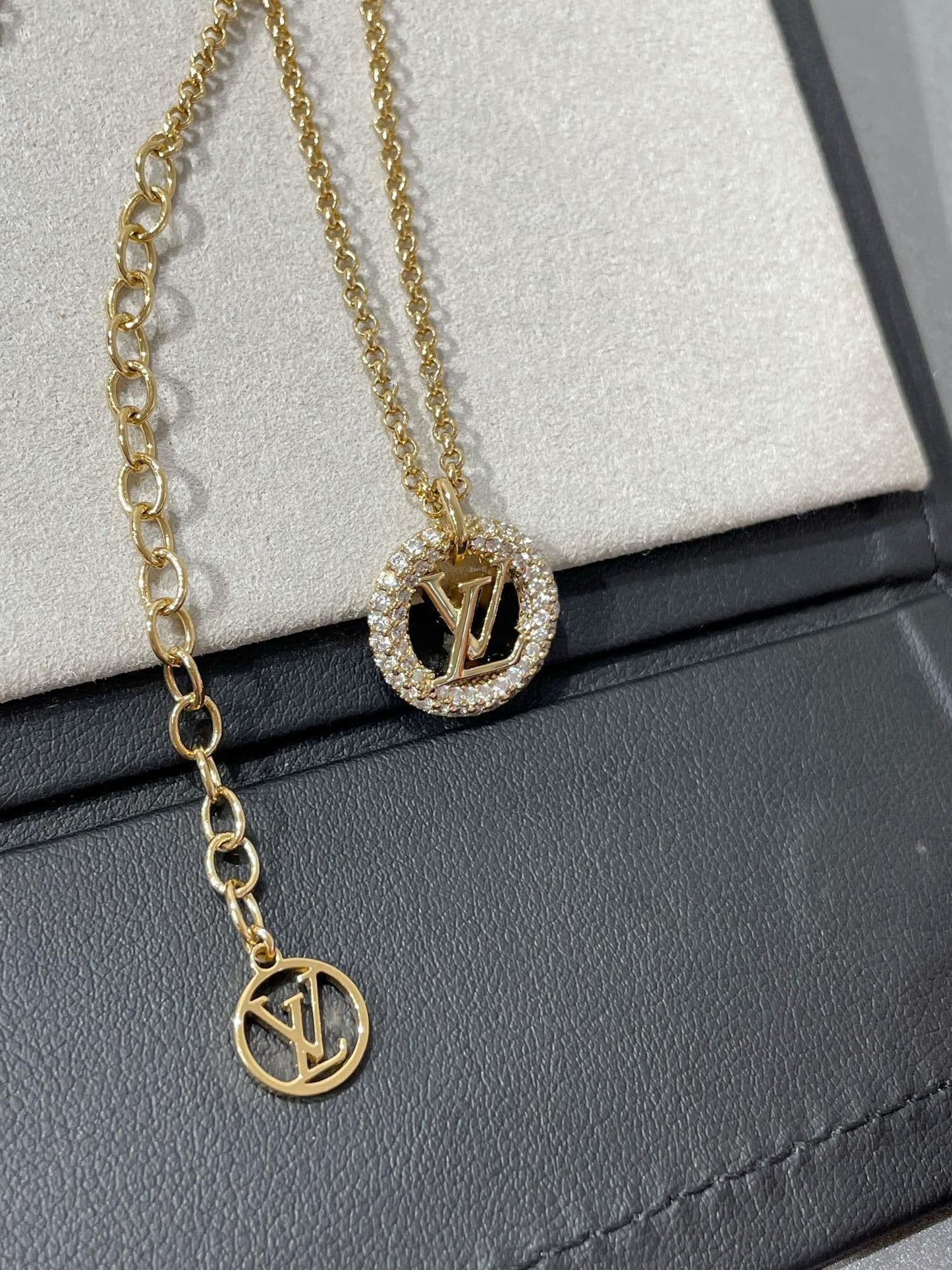 [⭐JeweliWhal]BY NIGHT DIAMOND PAVED NECKLACE