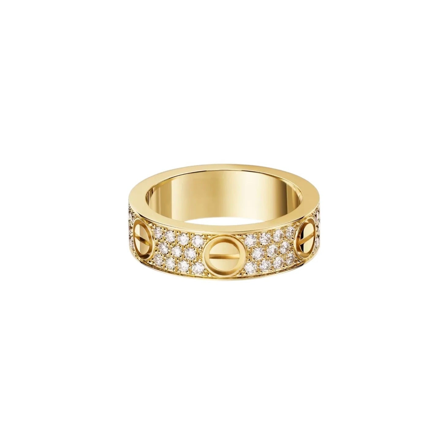 [⭐JeweliWhal]LOVE RING 5.5MM DIAMONDS PAVED