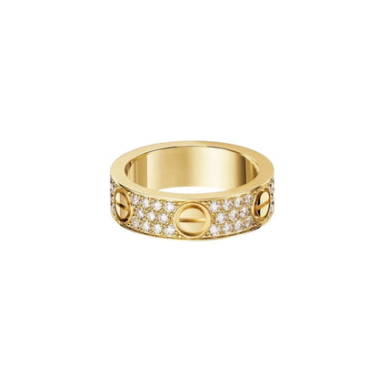 [⭐JeweliWhal]LOVE RING 5.5MM DIAMONDS PAVED