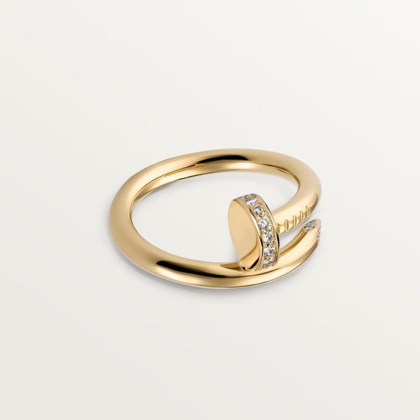 [⭐JeweliWhal]JUSTE RING 2.6MM HALF DIAMOND